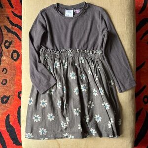 Zara Kids Floral Dress in Dark Gray
